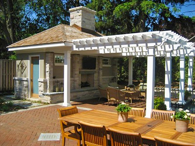 A pergola and patio by Niet Outdoors